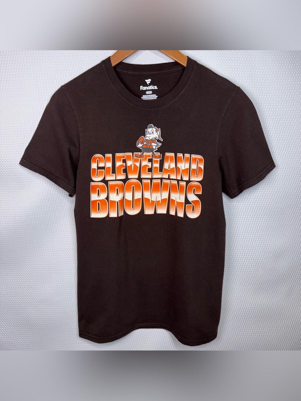 Fanatics Cleveland Browns Graphic T-Shirt Brown NFL Football Women’s Small